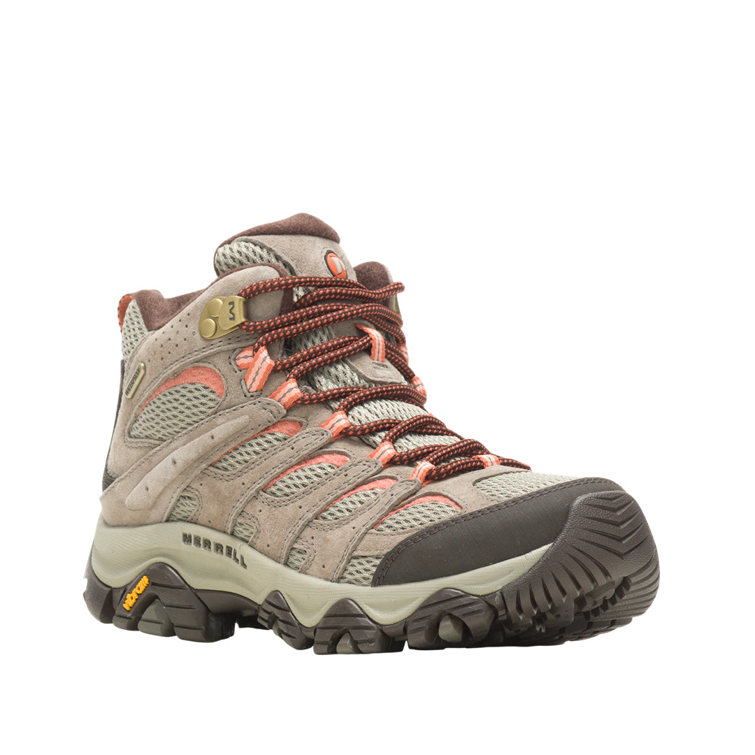 Tennis Moab 3 Mid WP para mujer color beige